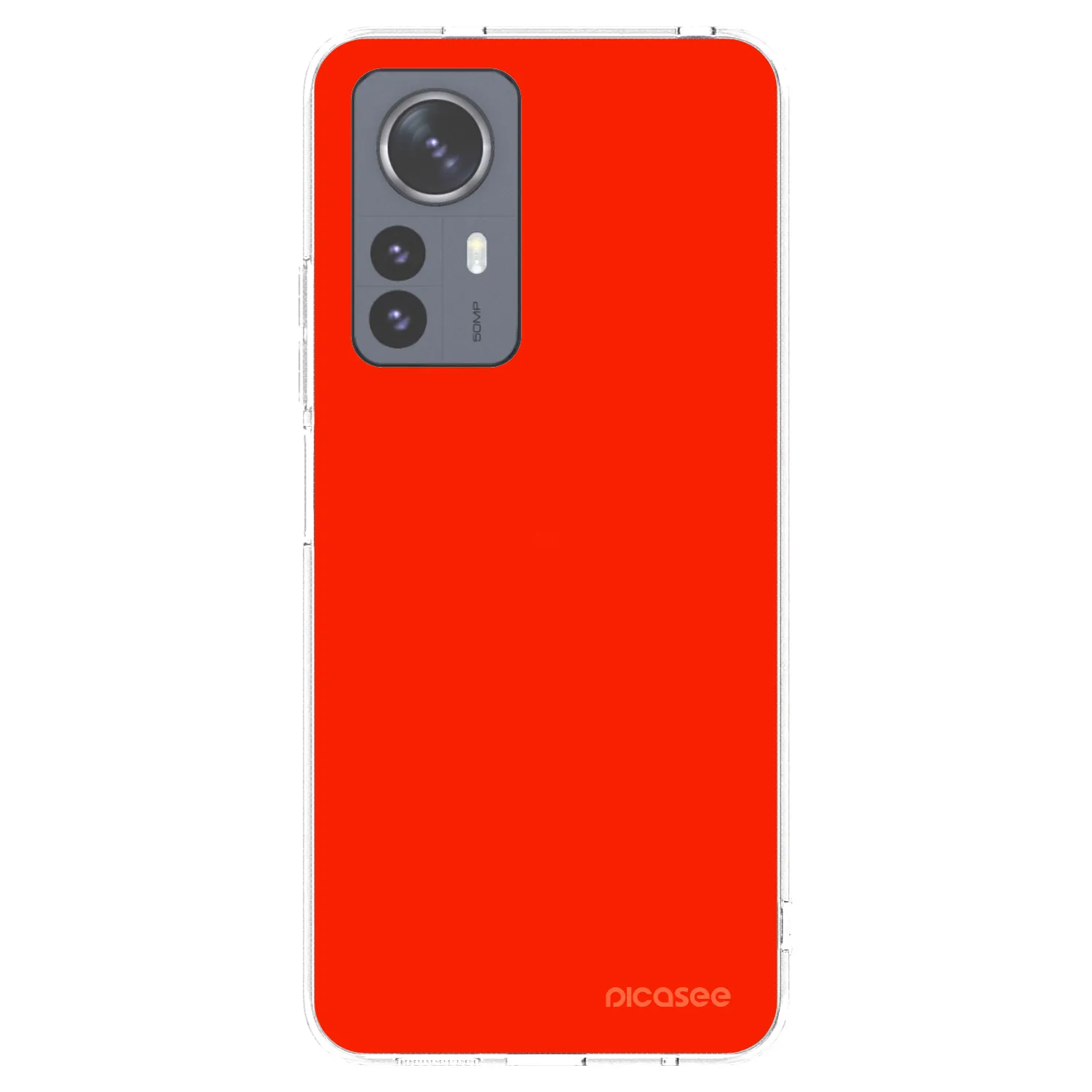 Picasee silikonový průhledný obal pro Xiaomi 12 Pro - Maranello Red