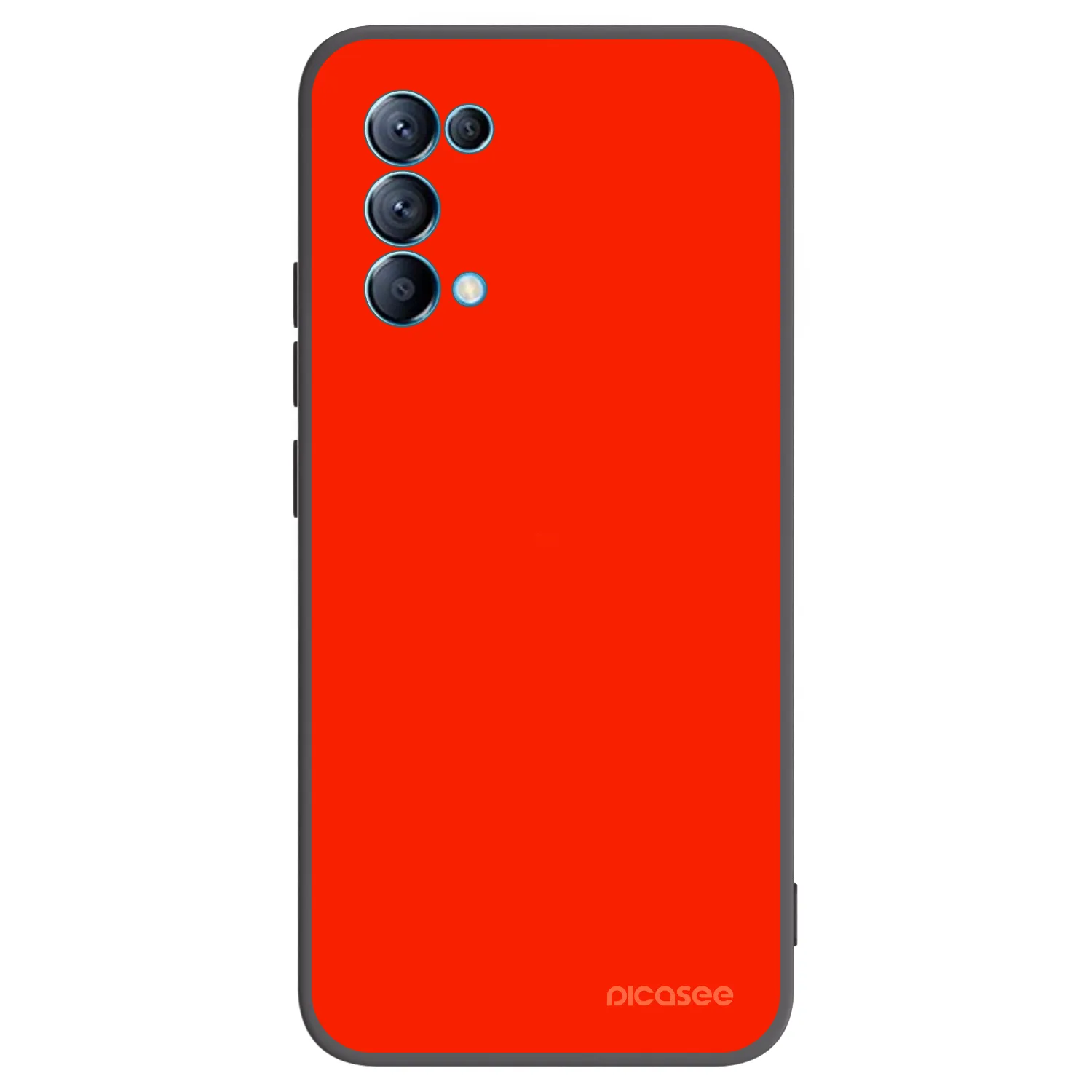 Picasee silikonový černý obal pro OPPO Reno 5 5G - Maranello Red