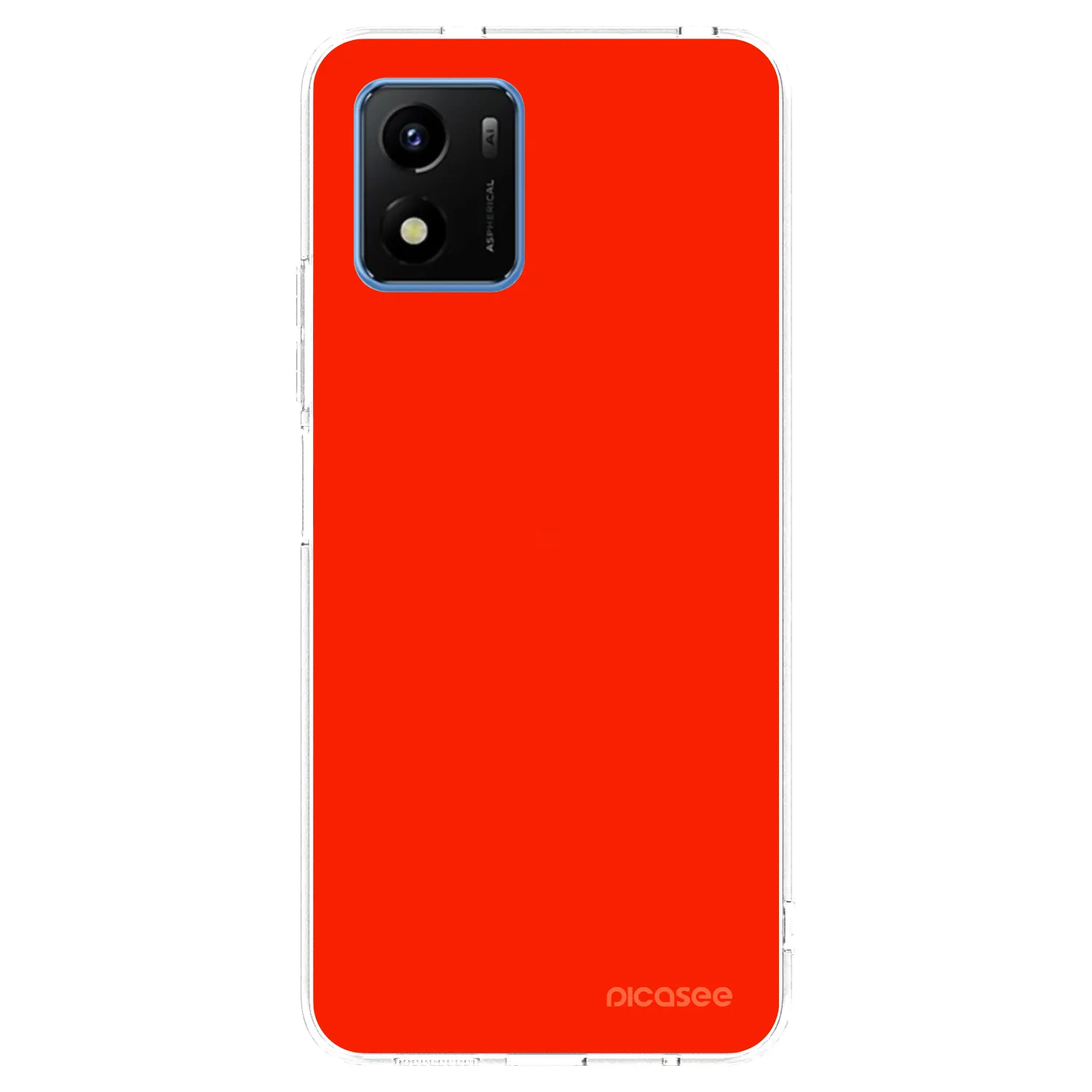 Picasee silikonový průhledný obal pro Vivo Y01 - Maranello Red