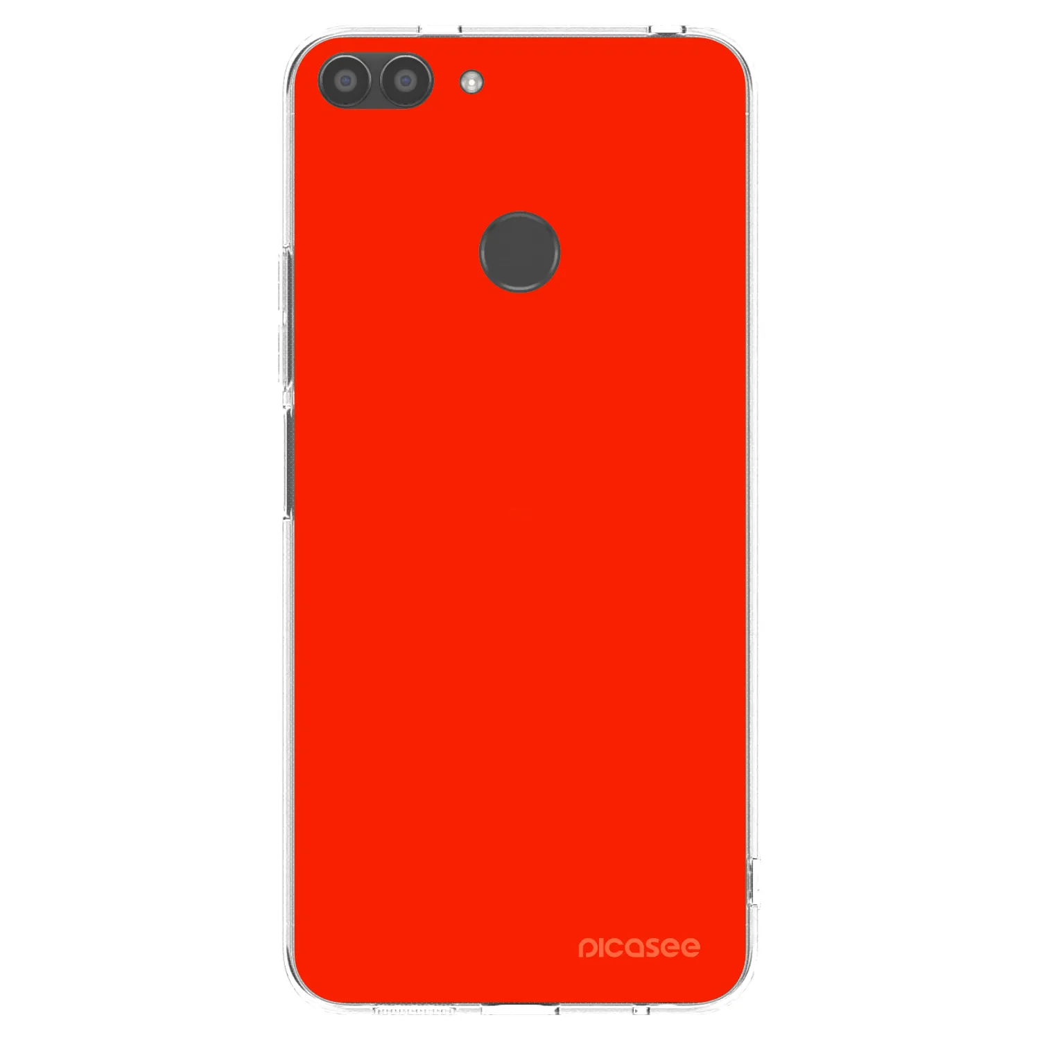 Picasee silikonový průhledný obal pro Huawei P Smart - Maranello Red