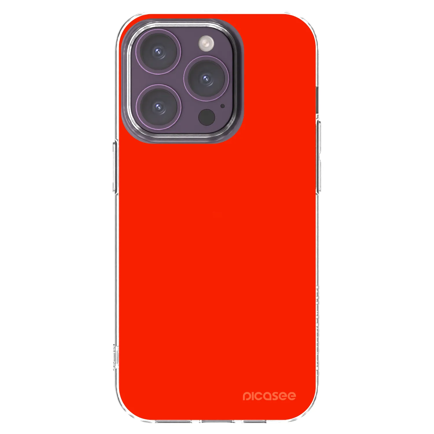 Picasee silikonový průhledný obal pro Apple iPhone 14 Pro - Maranello Red