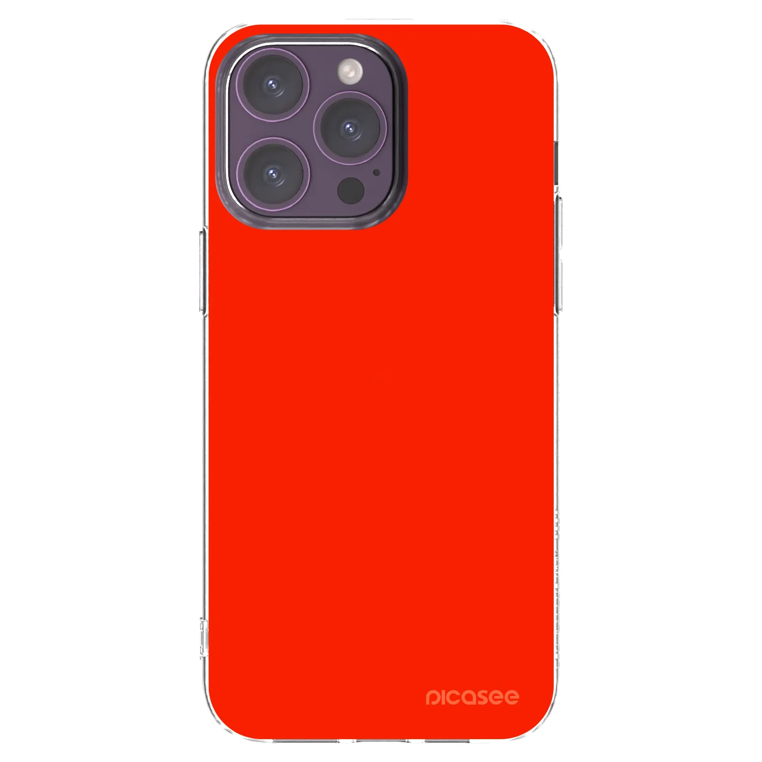 Picasee silikonový průhledný obal pro Apple iPhone 14 Pro Max - Maranello Red