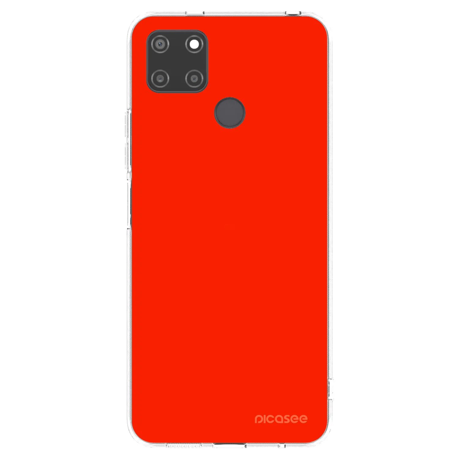 Picasee silikonový průhledný obal pro Realme C21Y - Maranello Red