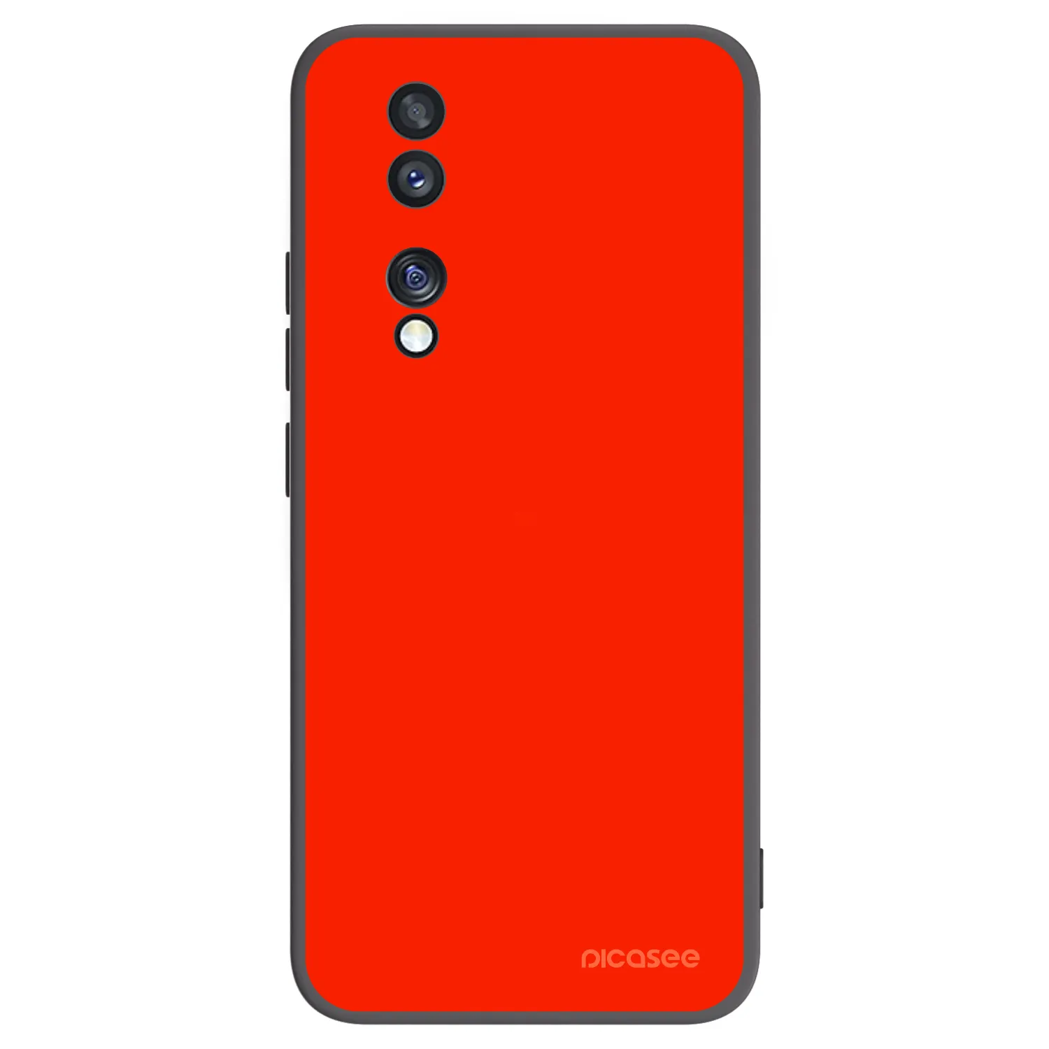 Picasee silikonový černý obal pro Honor 70 - Maranello Red