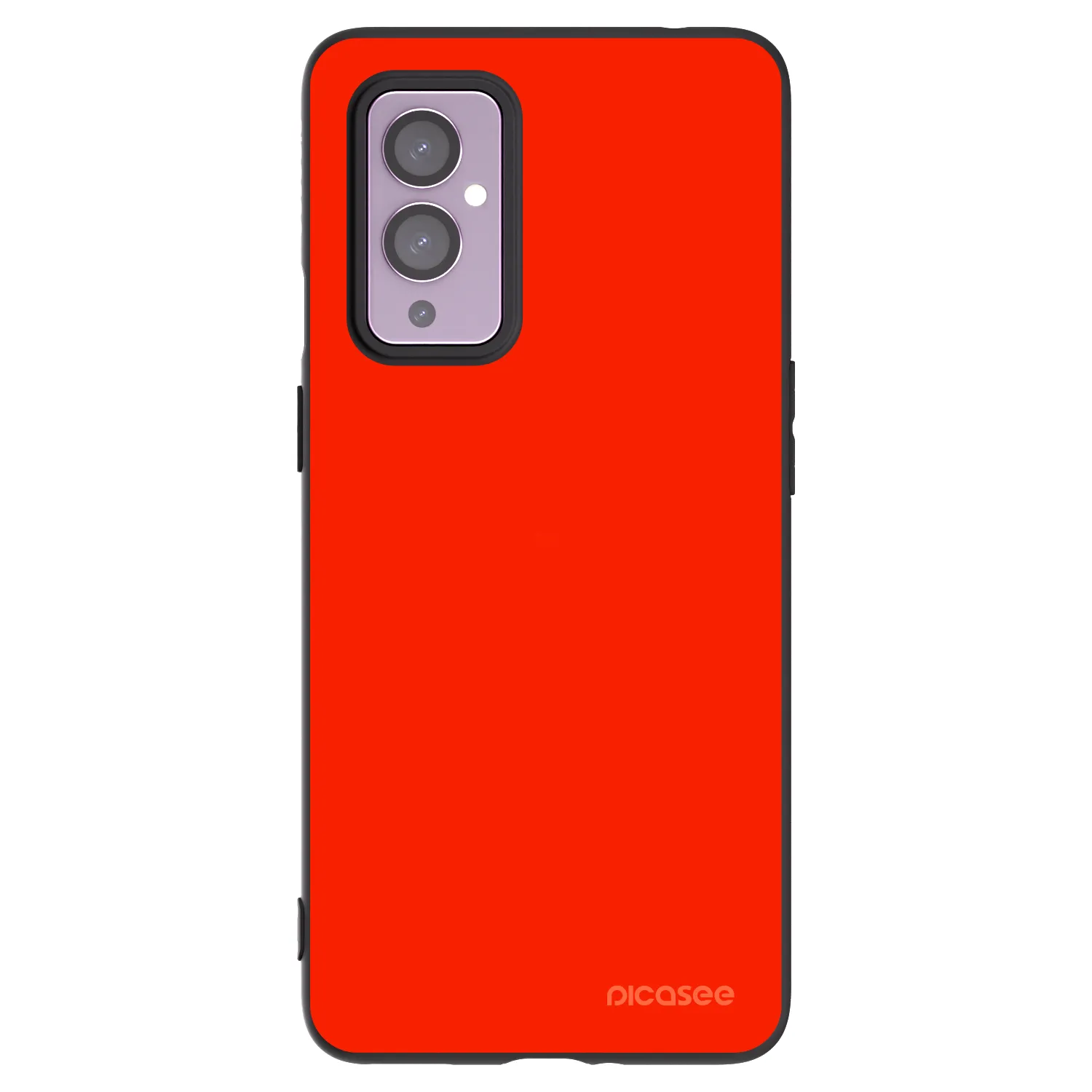Picasee silikonový černý obal pro OnePlus 9 - Maranello Red