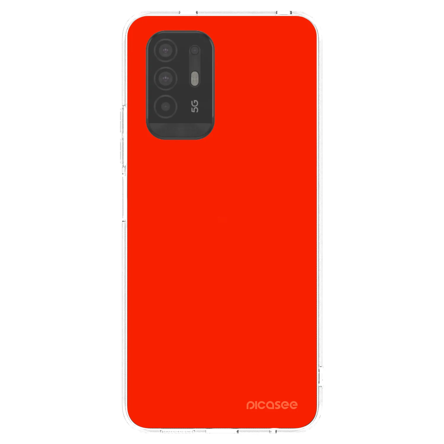 Picasee silikonový průhledný obal pro OPPO A94 5G - Maranello Red