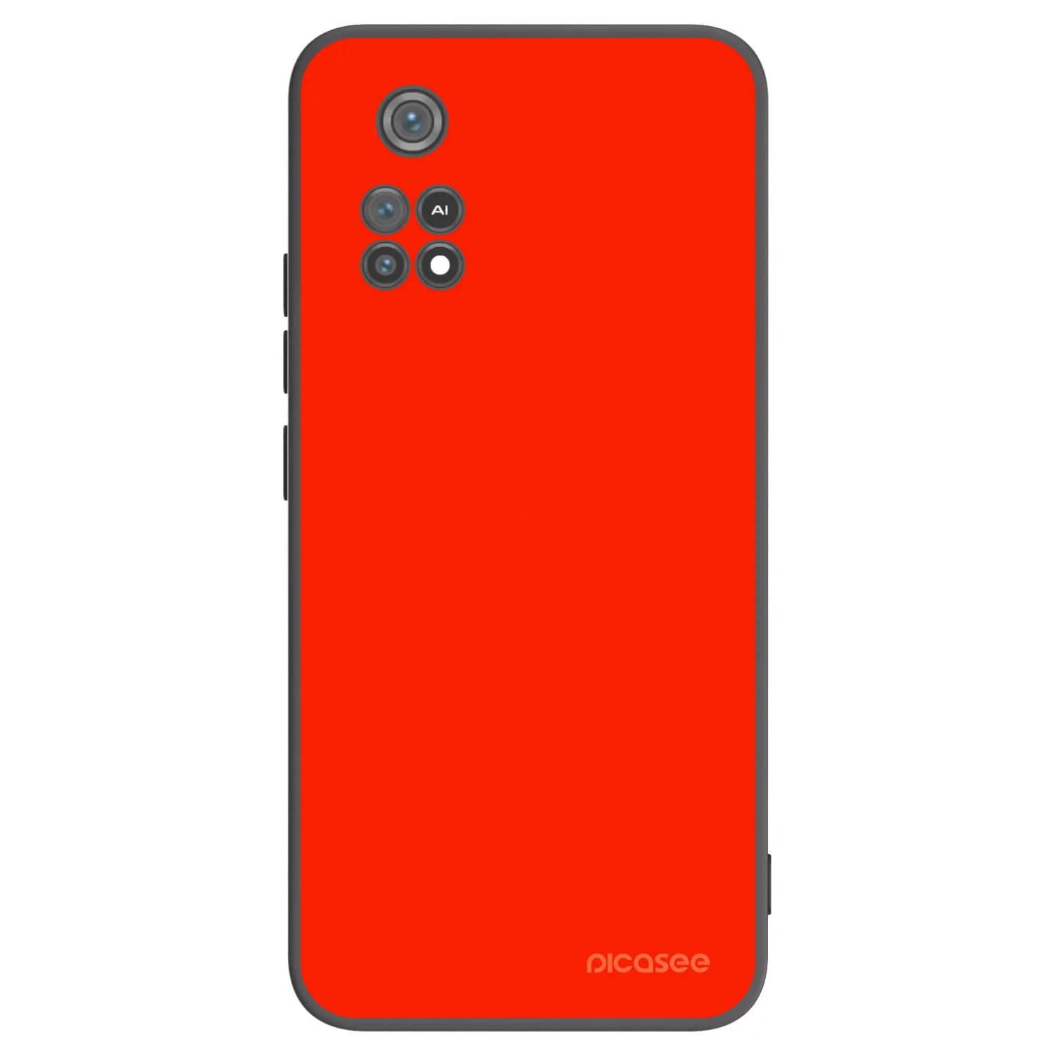 Picasee silikonový černý obal pro Xiaomi Poco M4 Pro - Maranello Red