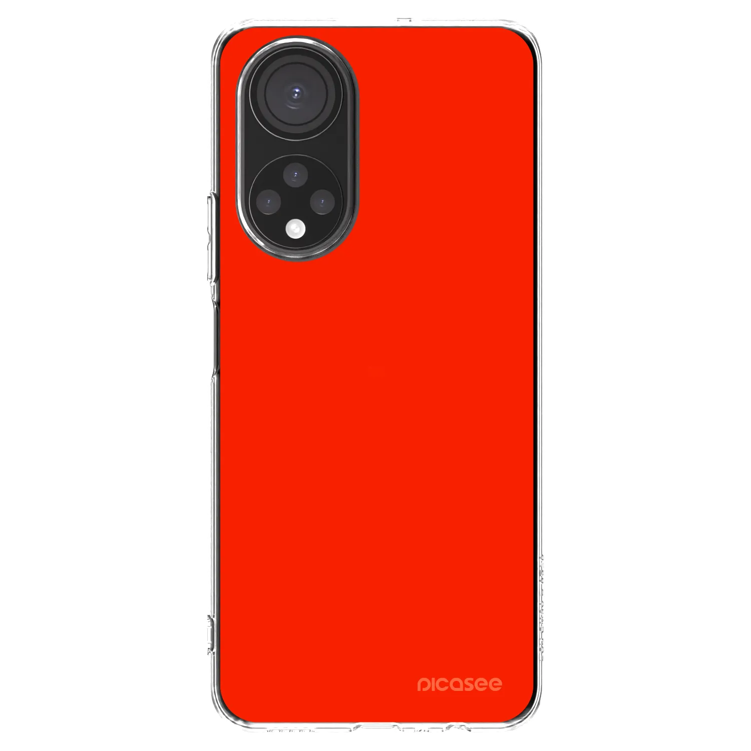 Picasee silikonový průhledný obal pro Honor X7 - Maranello Red