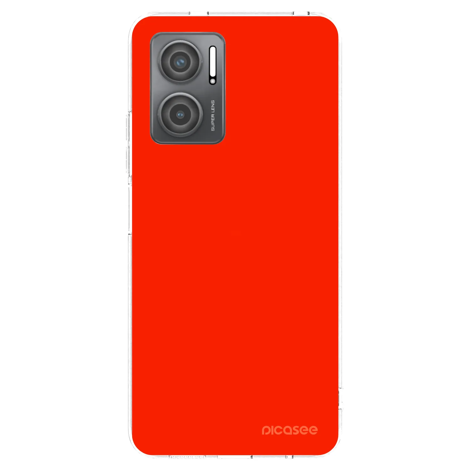 Picasee silikonový průhledný obal pro Xiaomi Redmi 10 5G - Maranello Red
