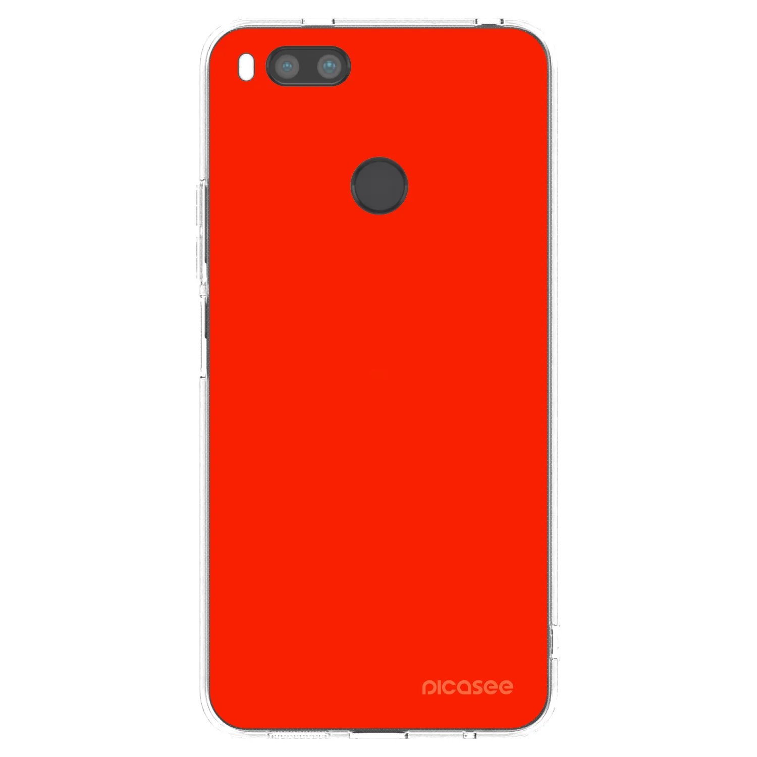 Picasee silikonový průhledný obal pro Xiaomi Redmi A1 - Maranello Red