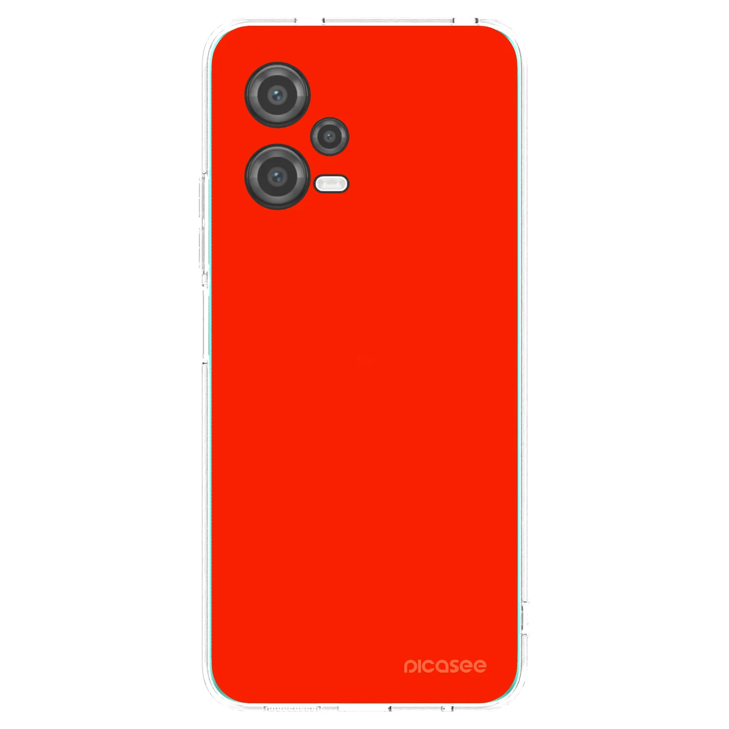 Picasee silikonový průhledný obal pro Xiaomi Poco X5 - Maranello Red