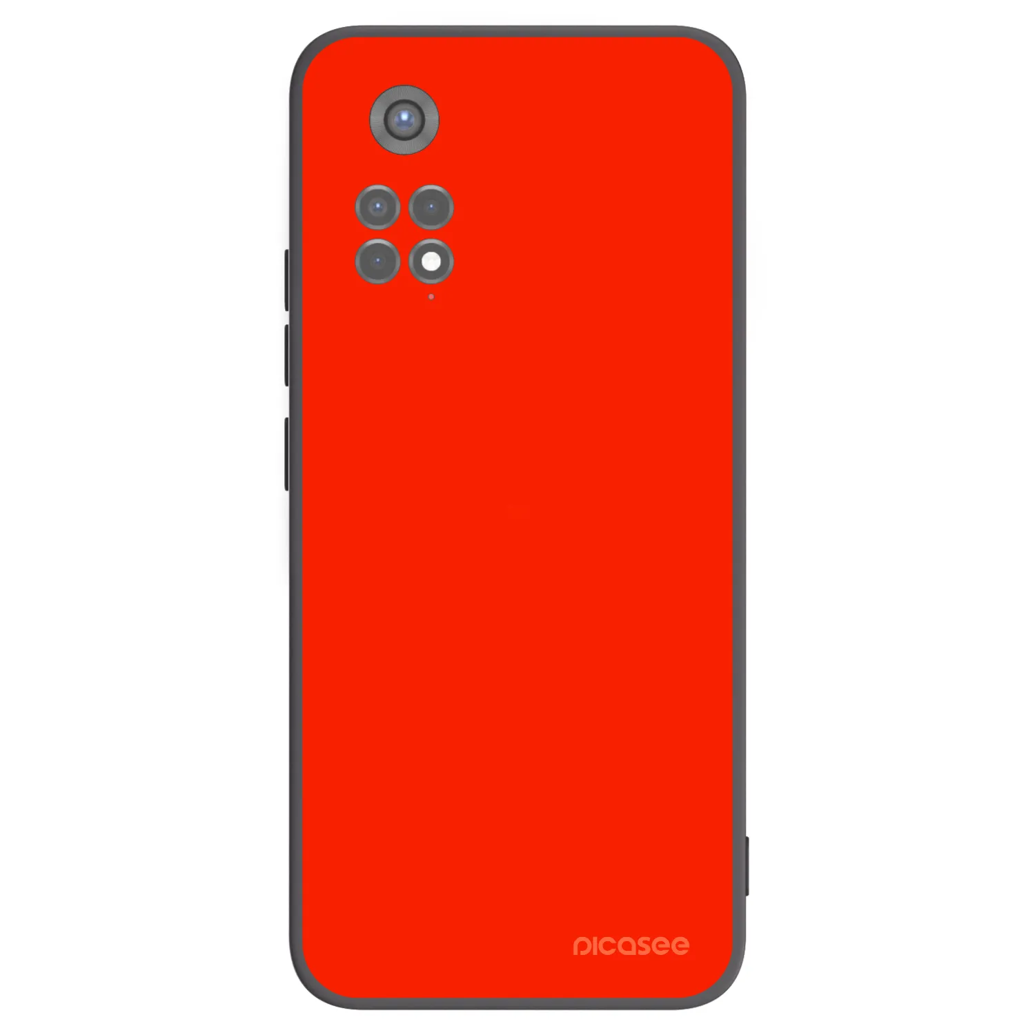 Picasee silikonový černý obal pro Xiaomi Redmi Note 11S 5G - Maranello Red