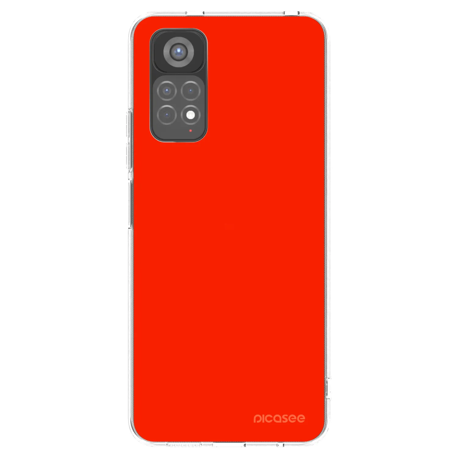 Picasee silikonový průhledný obal pro Xiaomi Redmi Note 11S 5G - Maranello Red