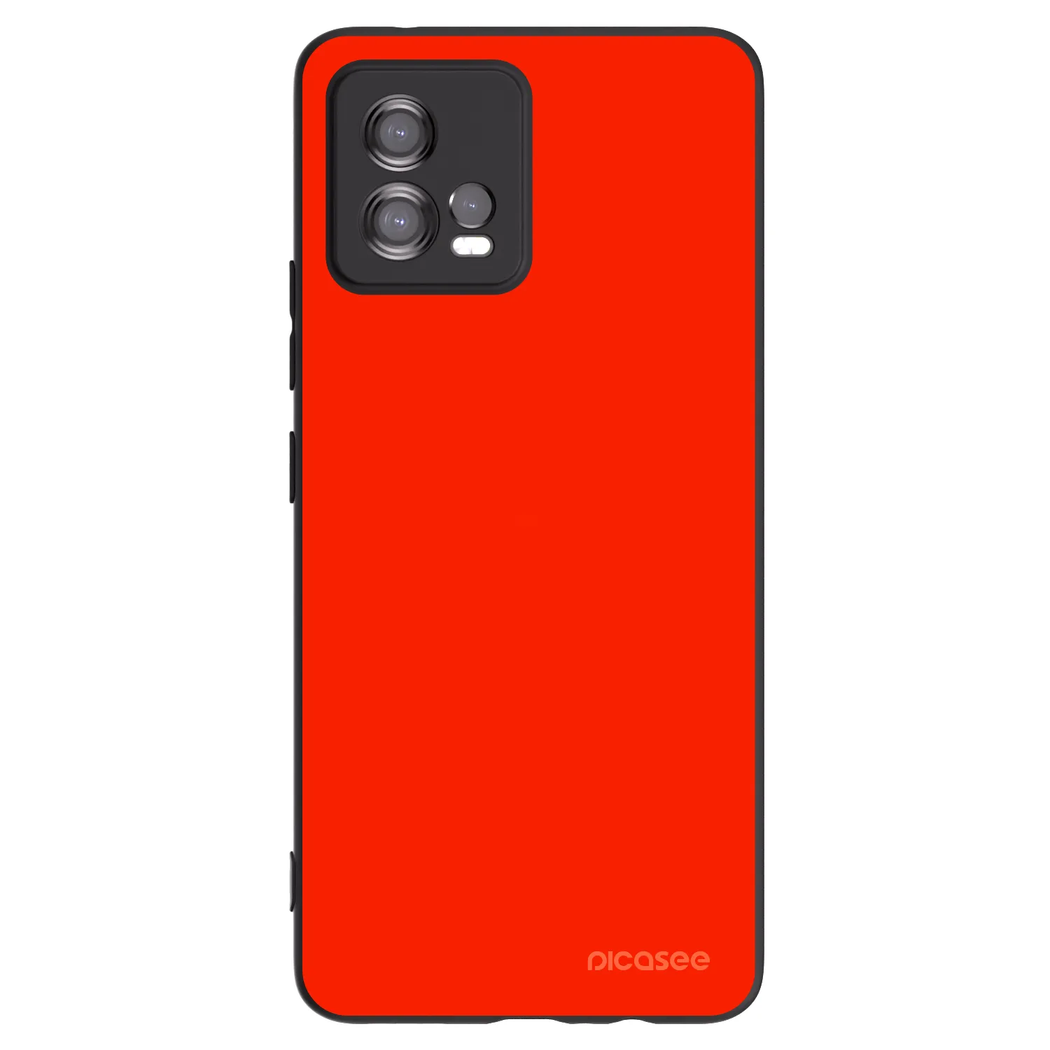 Picasee silikonový černý obal pro Motorola Moto G72 - Maranello Red