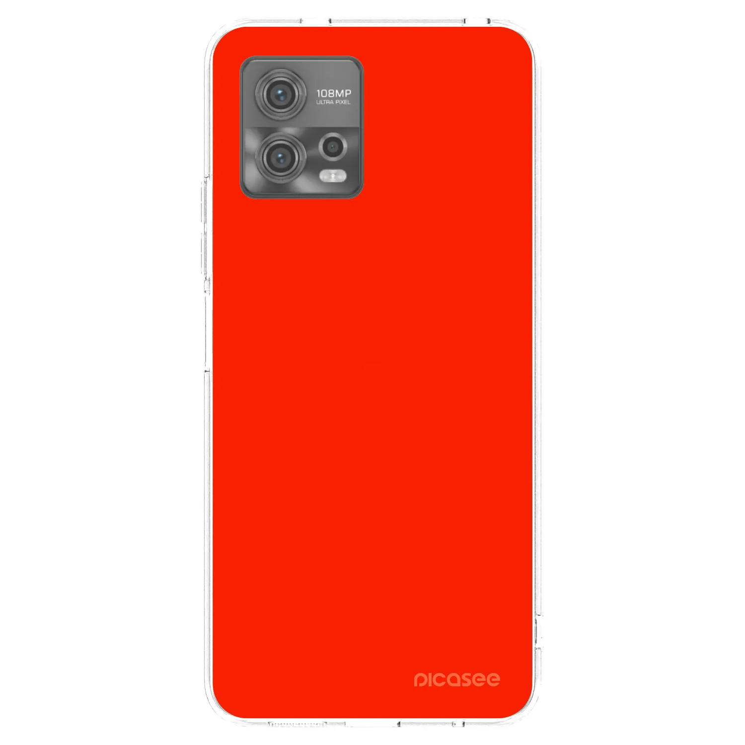 Picasee silikonový průhledný obal pro Motorola Moto G72 - Maranello Red