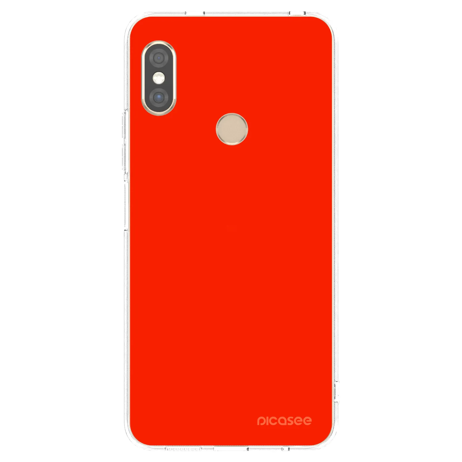 Picasee silikonový průhledný obal pro Xiaomi Redmi Note 5 Global - Maranello Red