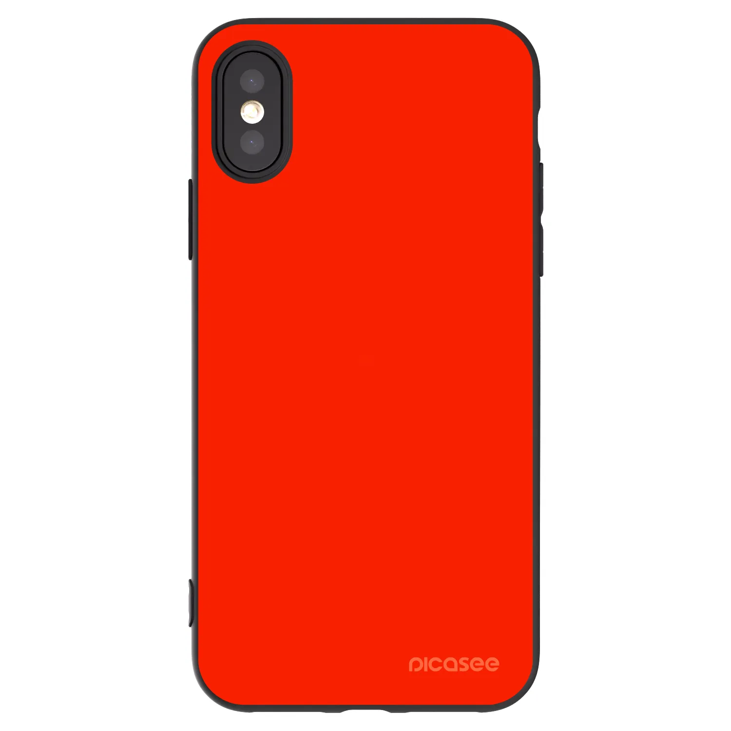 Picasee silikonový černý obal pro Apple iPhone X/XS - Maranello Red