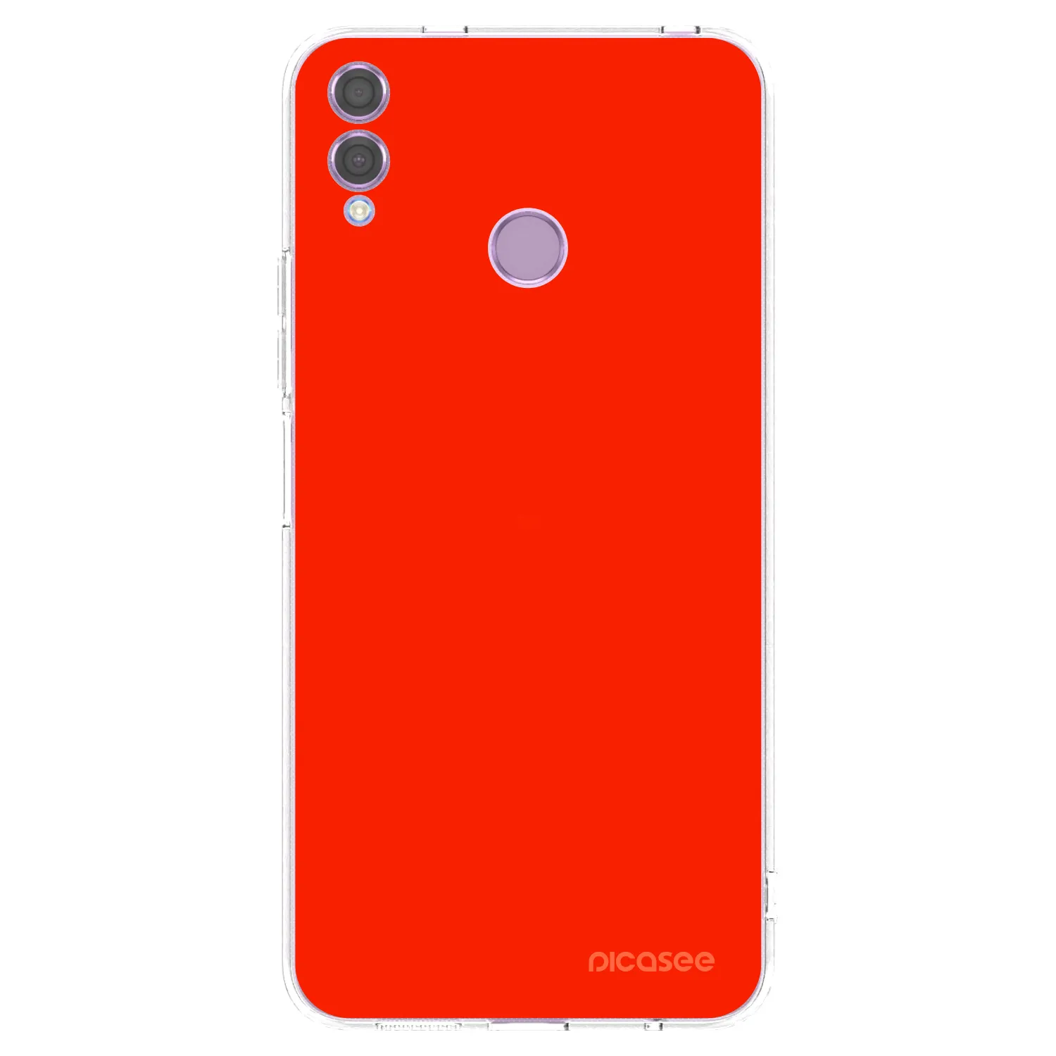 Picasee silikonový průhledný obal pro Honor 8X - Maranello Red