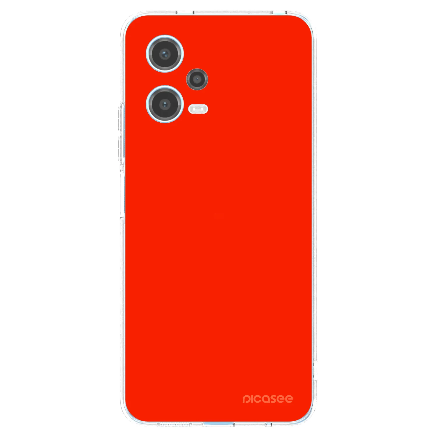 Picasee silikonový průhledný obal pro Xiaomi Redmi Note 12 5G - Maranello Red