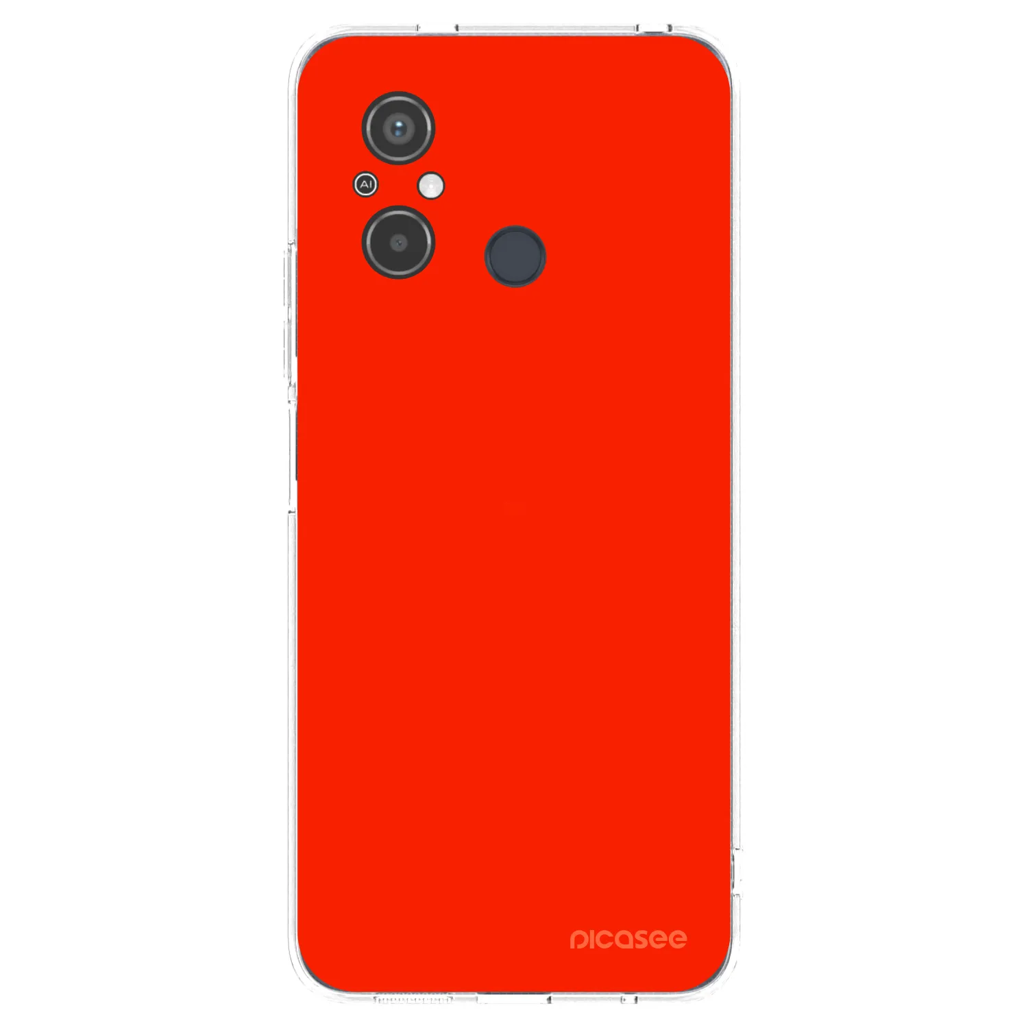 Picasee silikonový průhledný obal pro Xiaomi Redmi 12C - Maranello Red