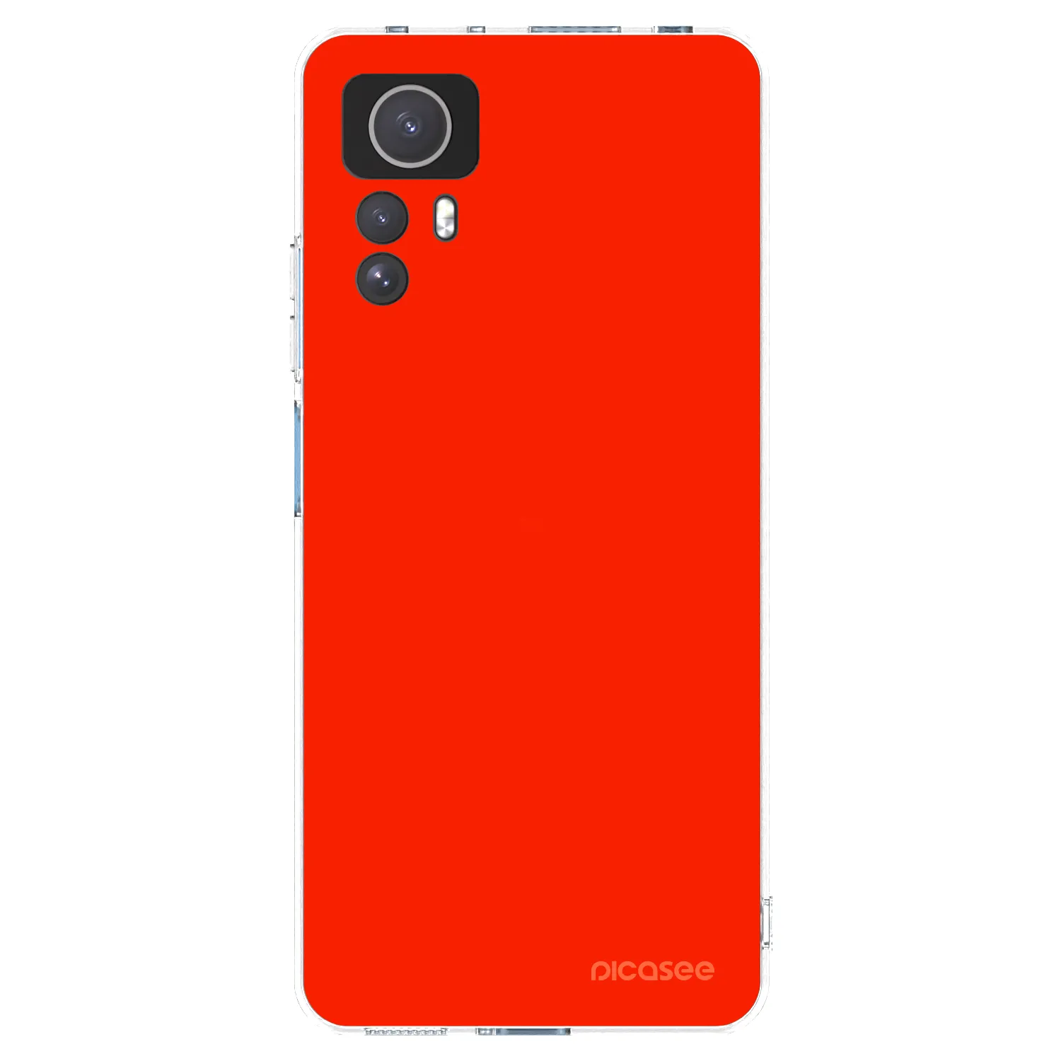 Picasee silikonový průhledný obal pro Xiaomi Redmi Note 12S - Maranello Red