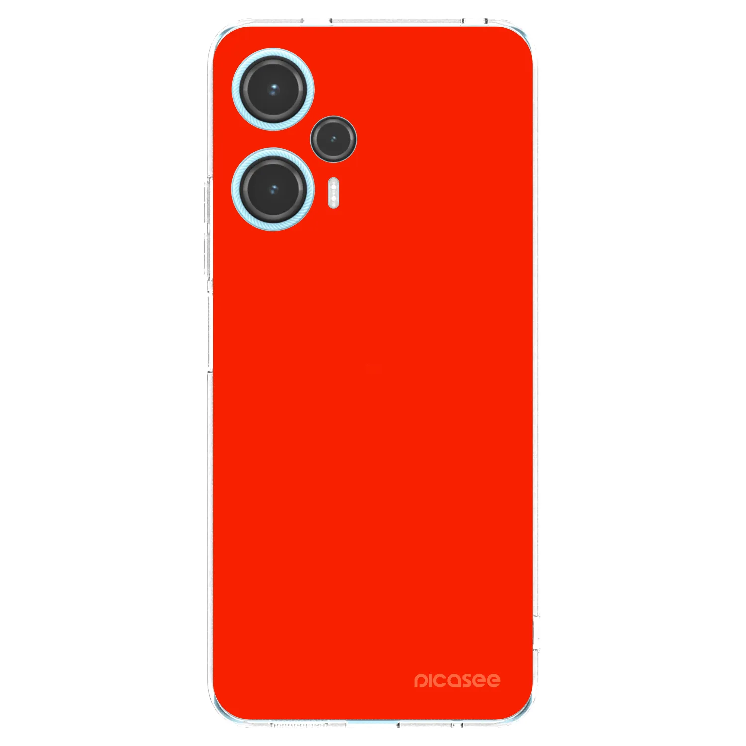 Picasee silikonový průhledný obal pro Xiaomi Poco F5 - Maranello Red