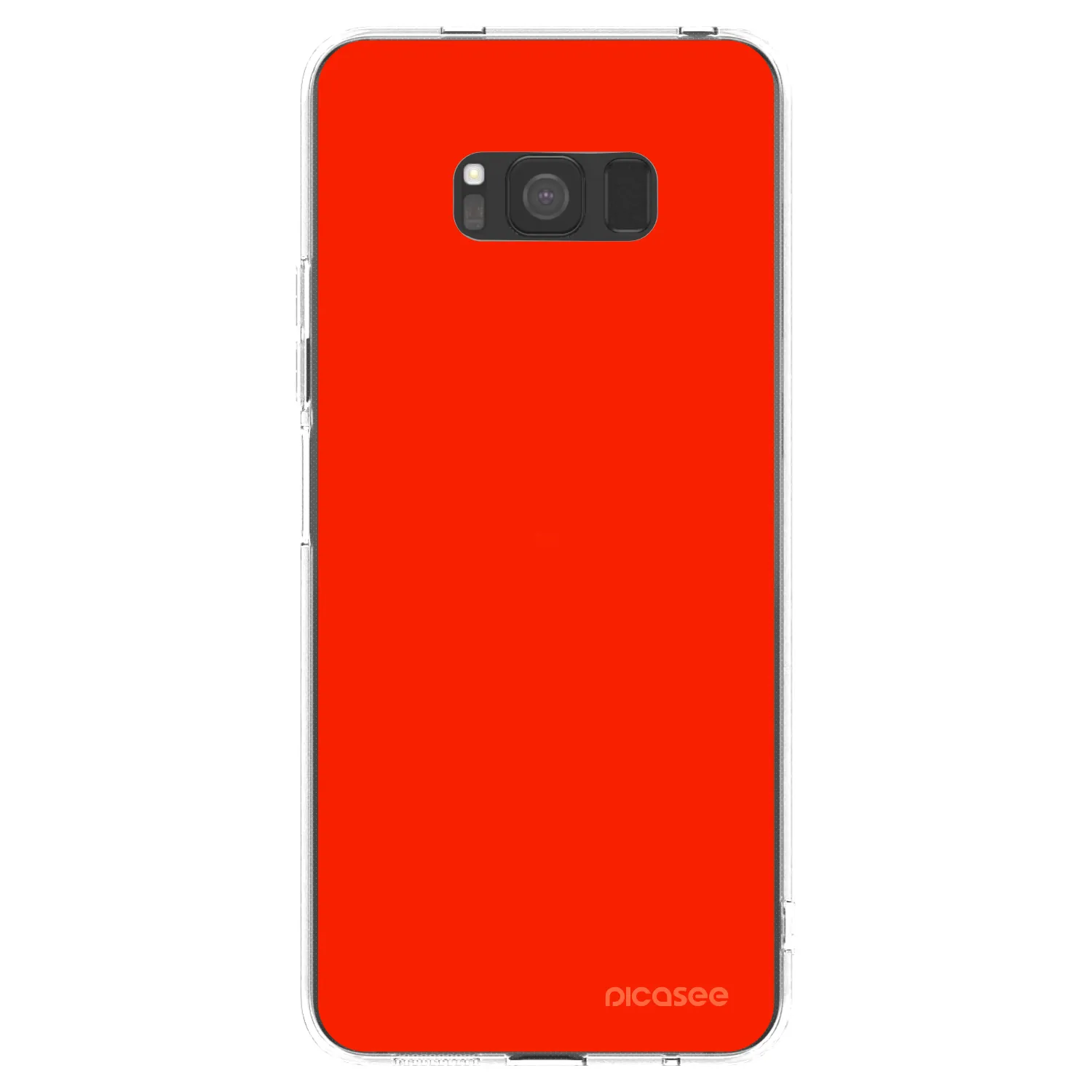 Picasee silikonový průhledný obal pro Samsung Galaxy S8 G950F - Maranello Red