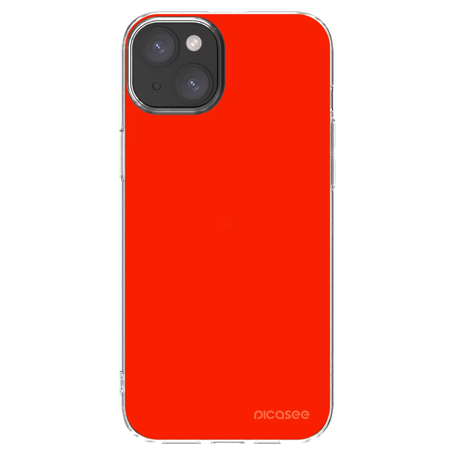 Picasee silikonový průhledný obal pro Apple iPhone 15 Plus - Maranello Red