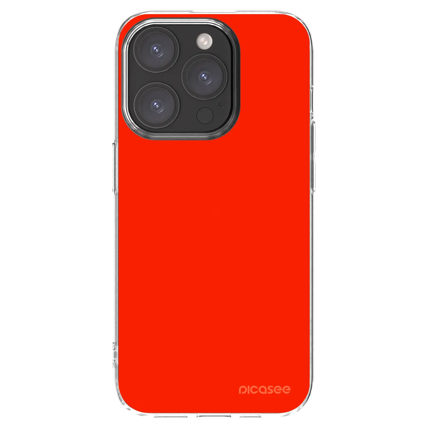 Picasee silikonový průhledný obal pro Apple iPhone 15 Pro - Maranello Red