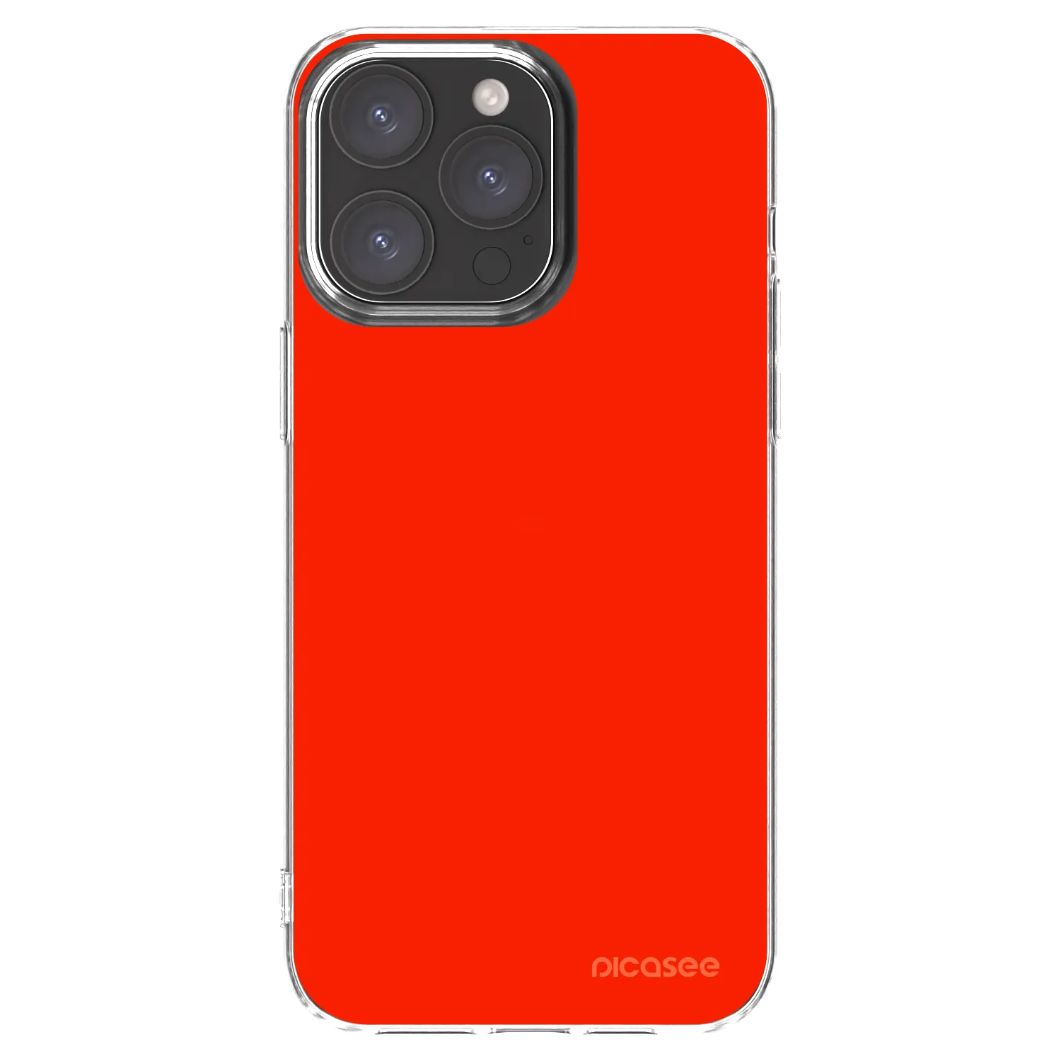 Picasee silikonový průhledný obal pro Apple iPhone 15 Pro Max - Maranello Red