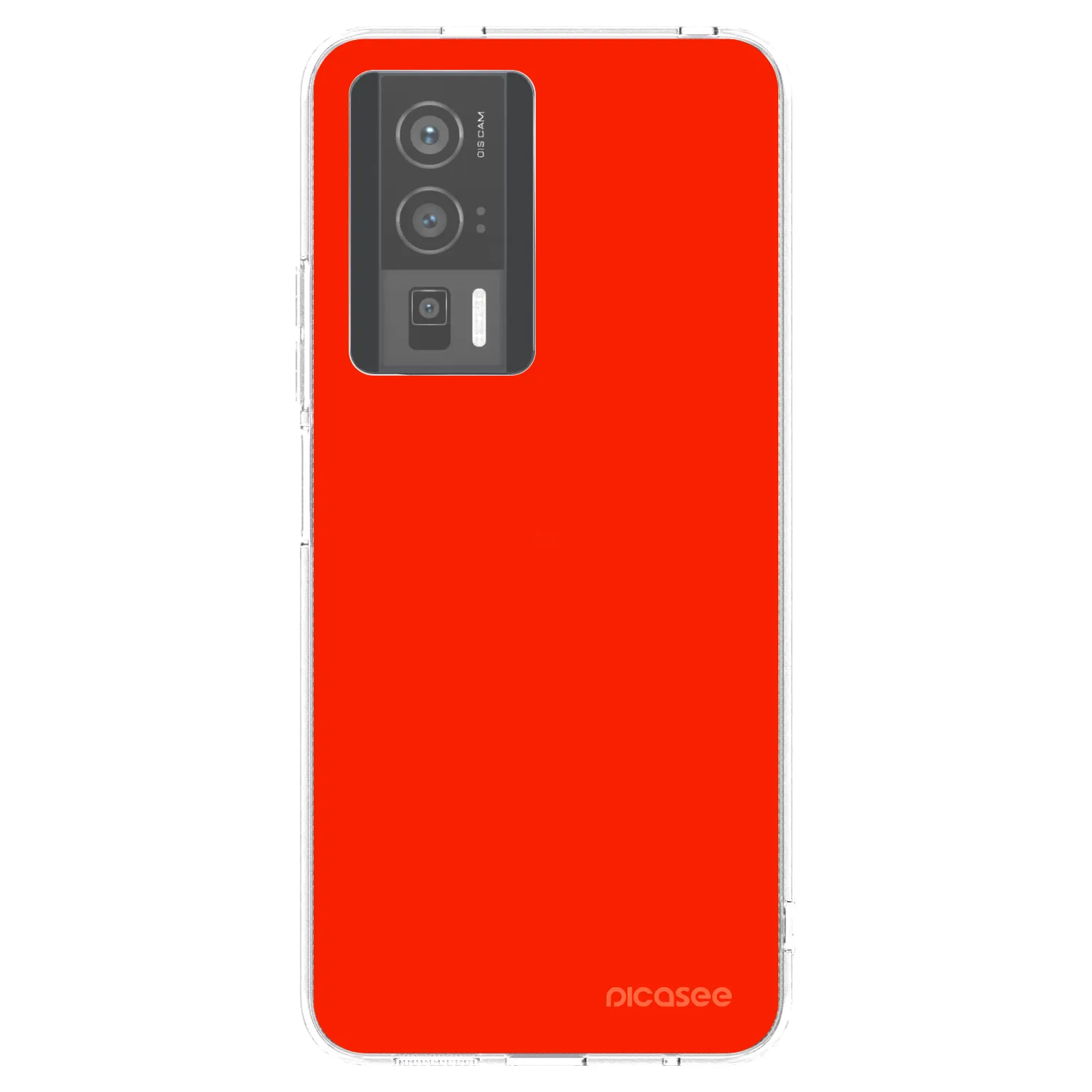 Picasee silikonový průhledný obal pro Xiaomi Poco F5 Pro 5G - Maranello Red