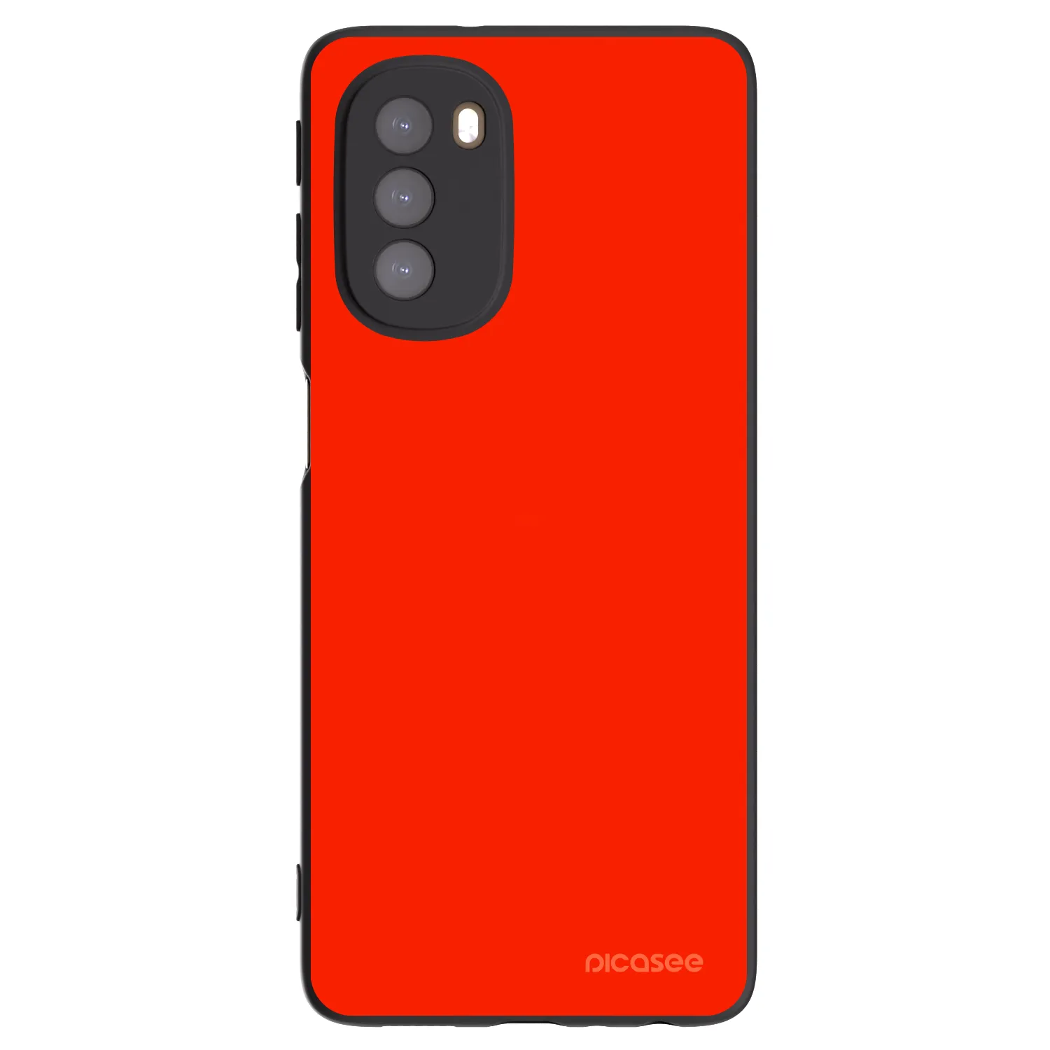 Picasee silikonový černý obal pro Motorola Moto G51 - Maranello Red