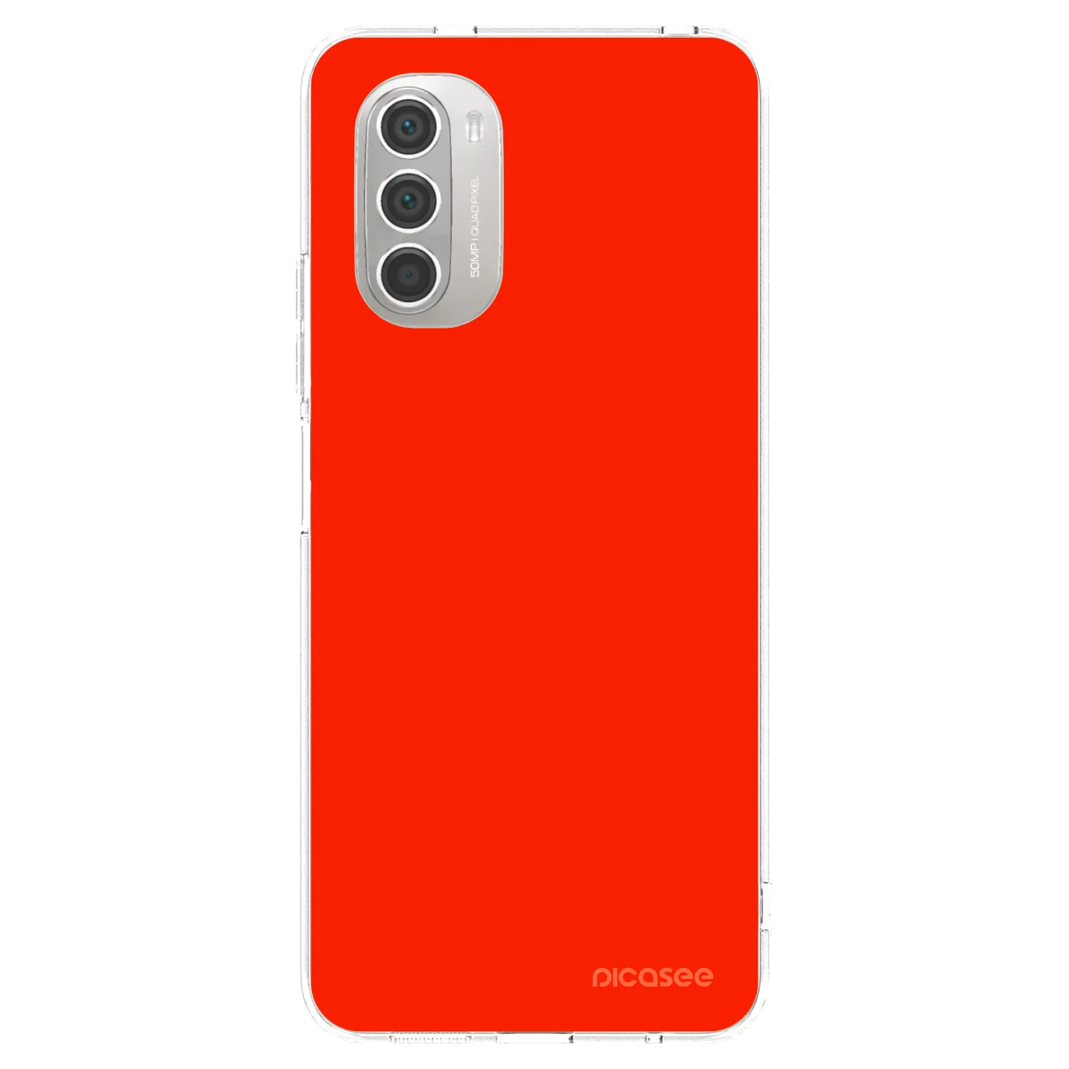 Picasee silikonový průhledný obal pro Motorola Moto G51 - Maranello Red