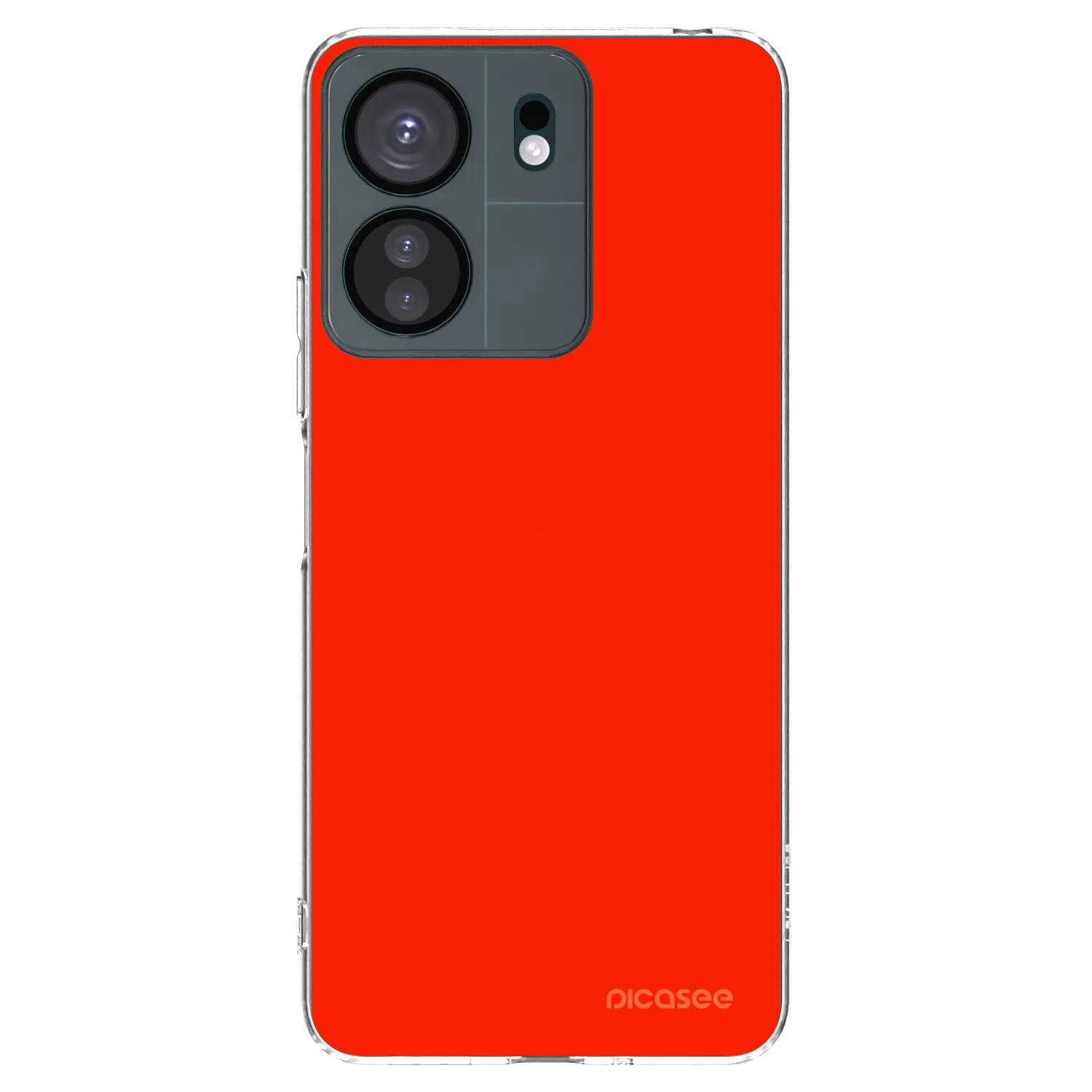 Picasee silikonový průhledný obal pro Xiaomi Redmi 13C 4G - Maranello Red