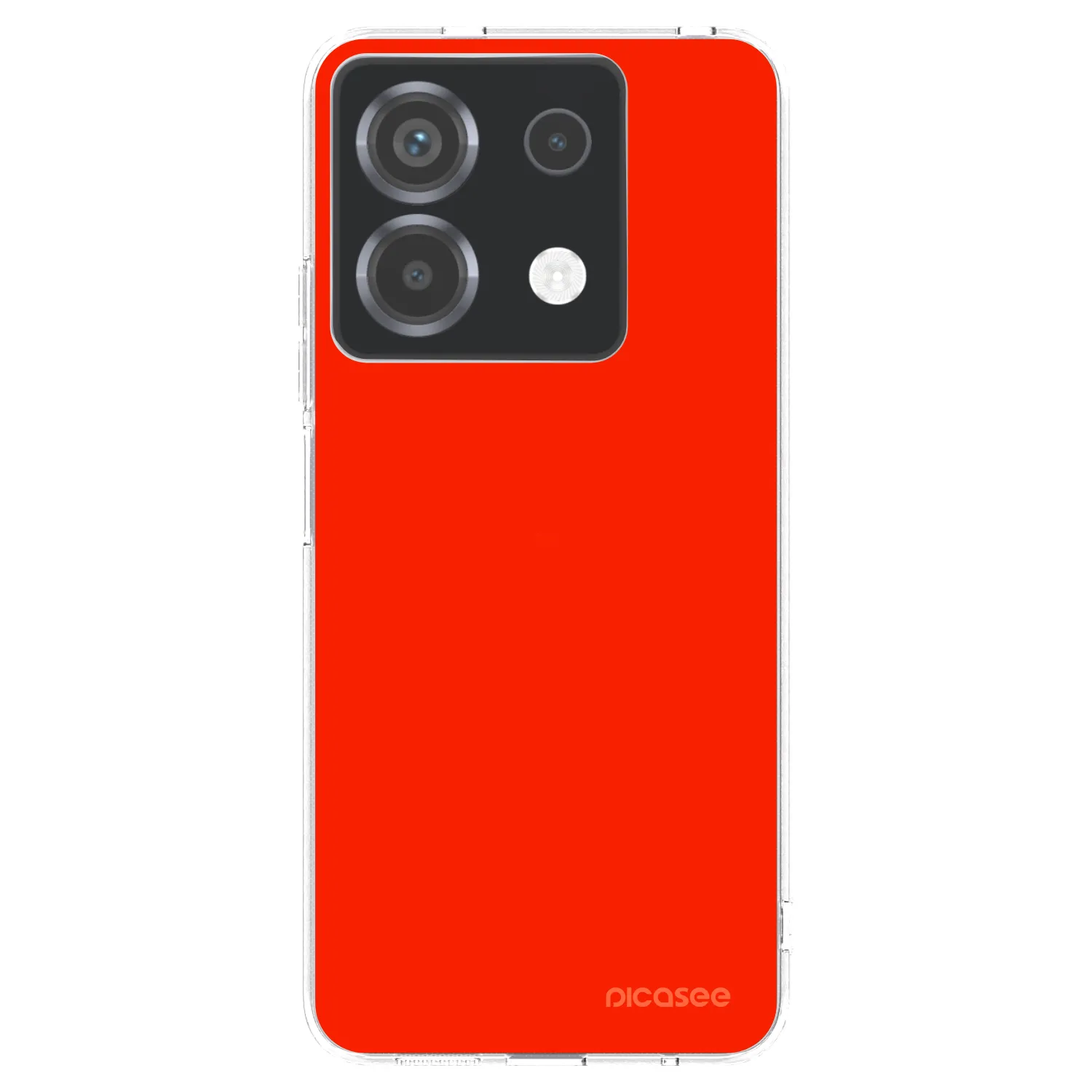 Picasee silikonový průhledný obal pro Xiaomi Poco X6 - Maranello Red