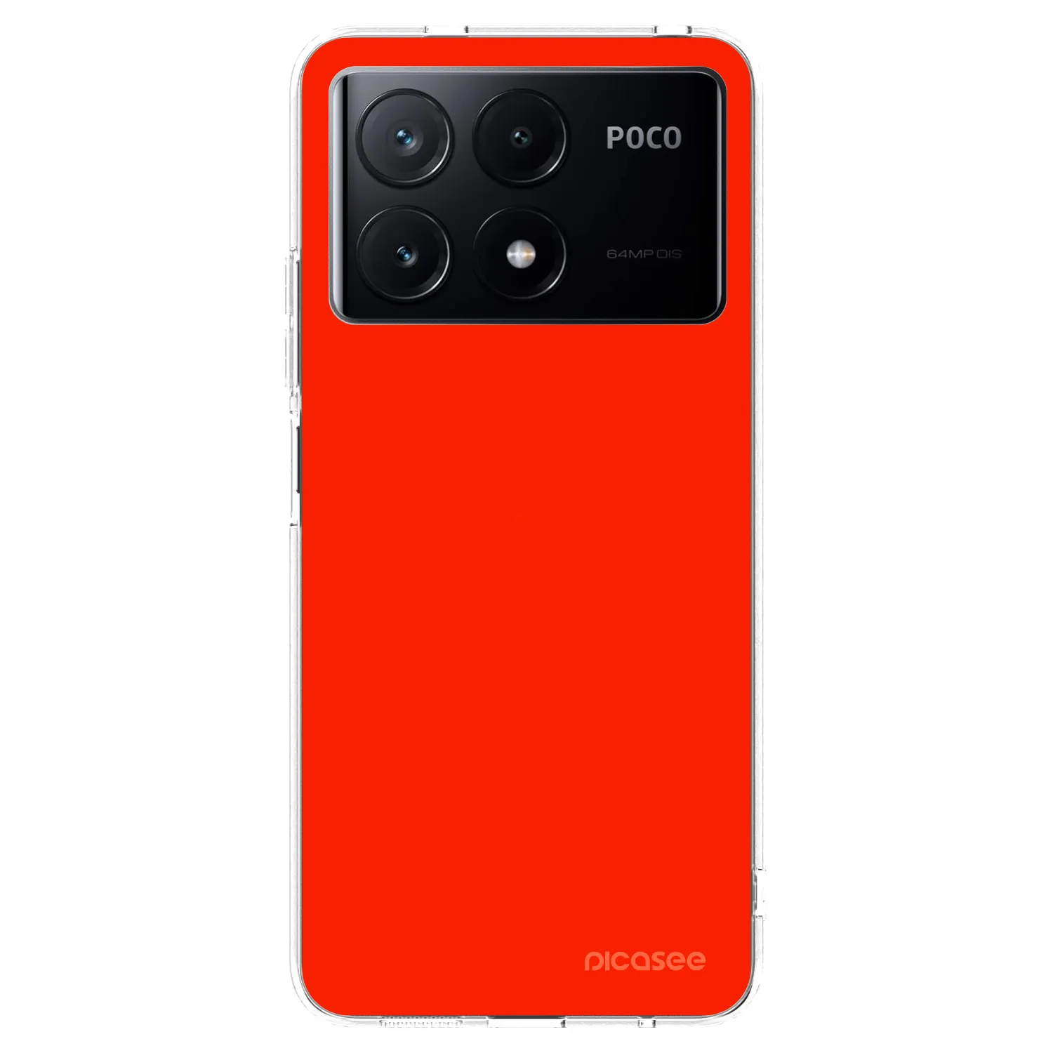 Picasee silikonový průhledný obal pro Xiaomi Poco X6 Pro - Maranello Red