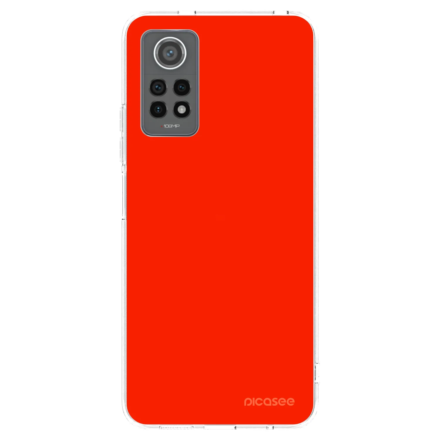 Picasee silikonový průhledný obal pro Xiaomi Redmi Note 12 Pro 4G - Maranello Red