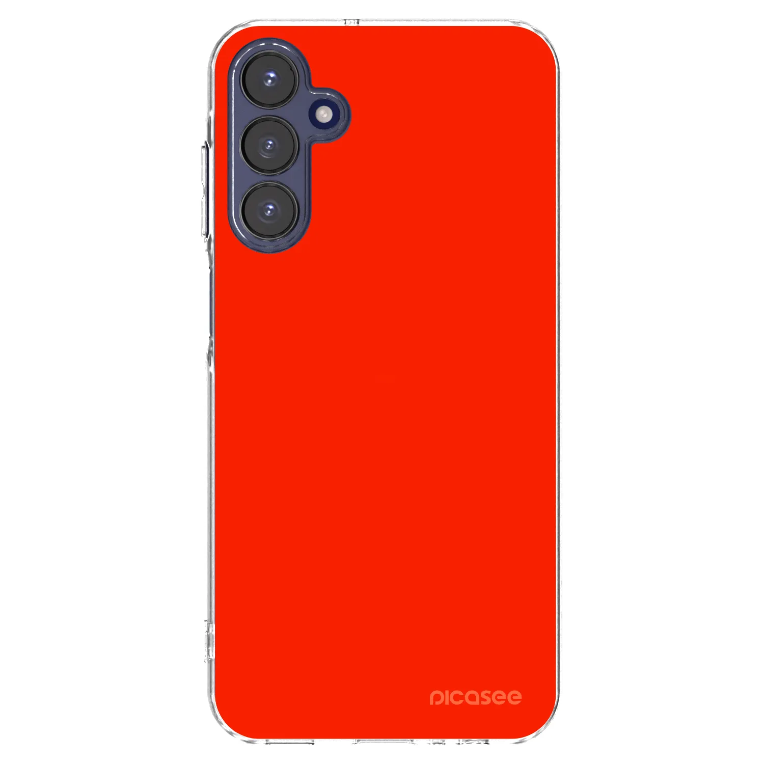 Picasee silikonový průhledný obal pro Samsung Galaxy A15 A155F 4G - Maranello Red