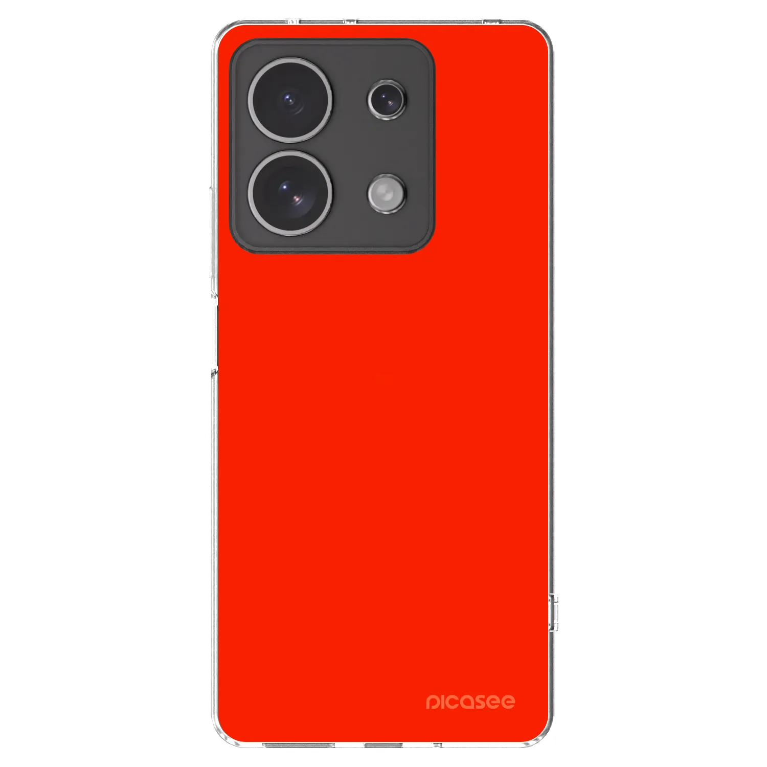 Picasee silikonový průhledný obal pro Xiaomi Redmi Note 13 4G - Maranello Red