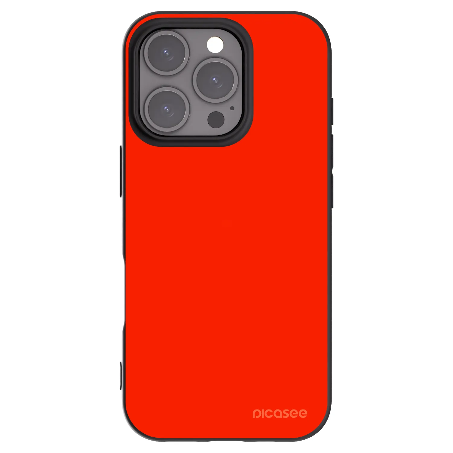 Picasee silikonový černý obal pro Apple iPhone 16 Pro - Maranello Red