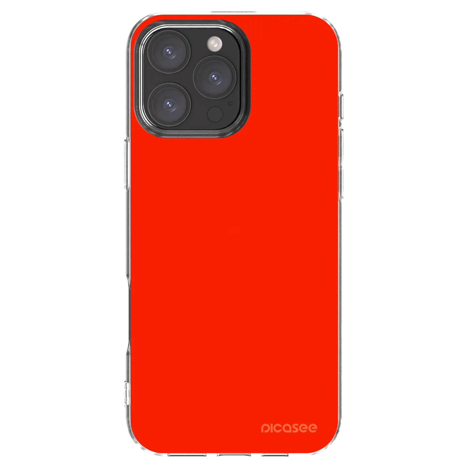 Picasee silikonový průhledný obal pro Apple iPhone 16 Pro Max - Maranello Red