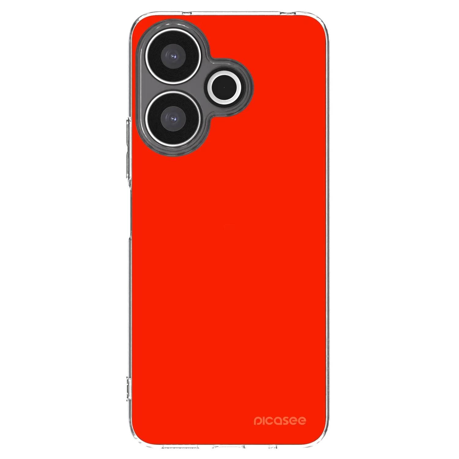 Picasee silikonový průhledný obal pro Xiaomi Redmi 13 4G - Maranello Red