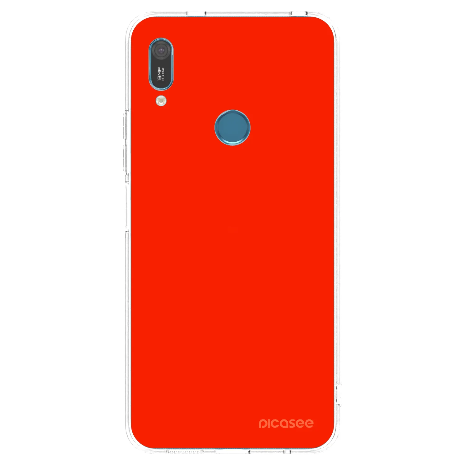 Picasee silikonový průhledný obal pro Huawei Y6 2019 - Maranello Red