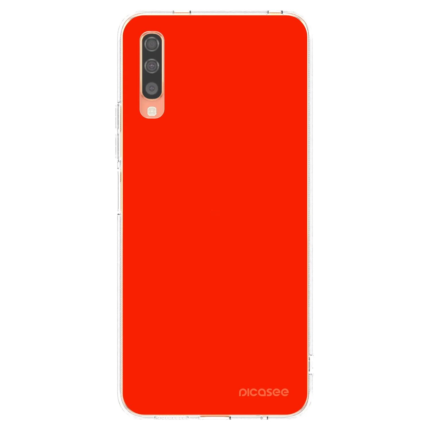 Picasee silikonový průhledný obal pro Samsung Galaxy A70 A705F - Maranello Red