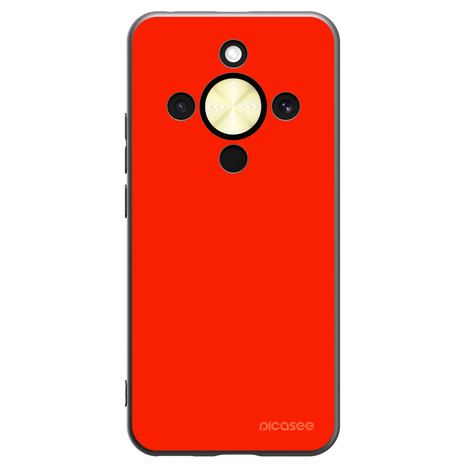 Picasee silikonový černý obal pro Honor Magic8 Lite 5G - Maranello Red