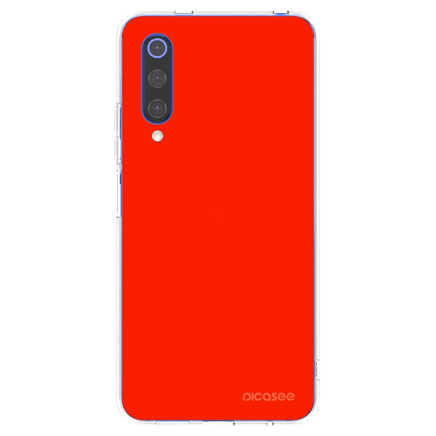 Picasee silikonový průhledný obal pro Xiaomi Mi 9 SE - Maranello Red