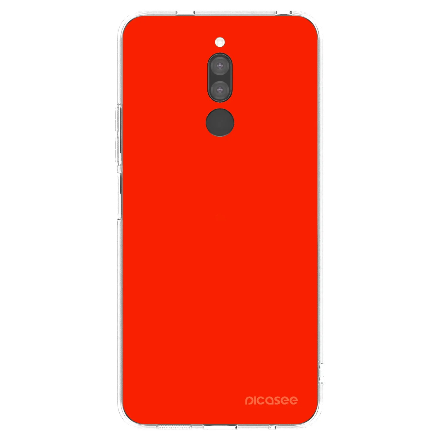 Picasee silikonový průhledný obal pro Xiaomi Redmi 8 - Maranello Red