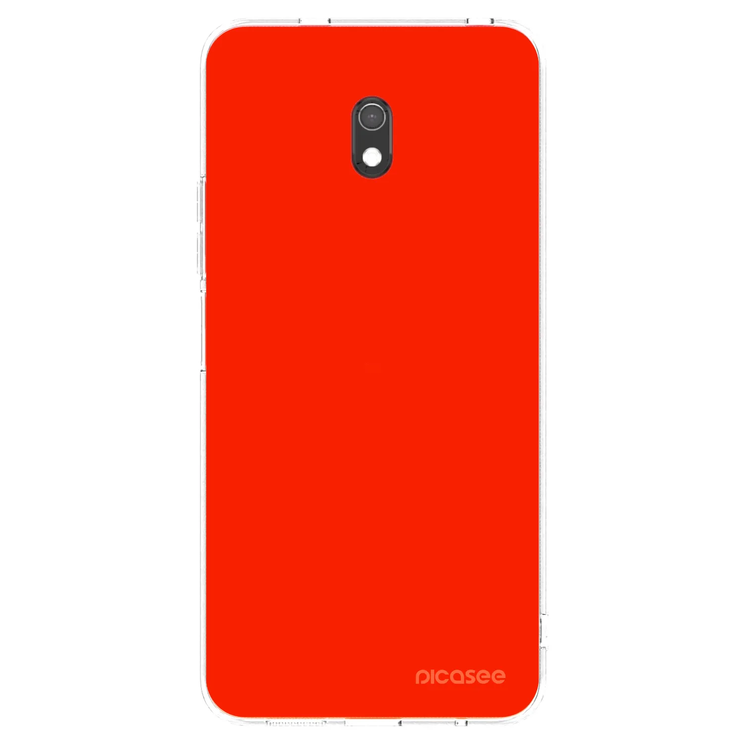 Picasee silikonový průhledný obal pro Xiaomi Redmi 8A - Maranello Red