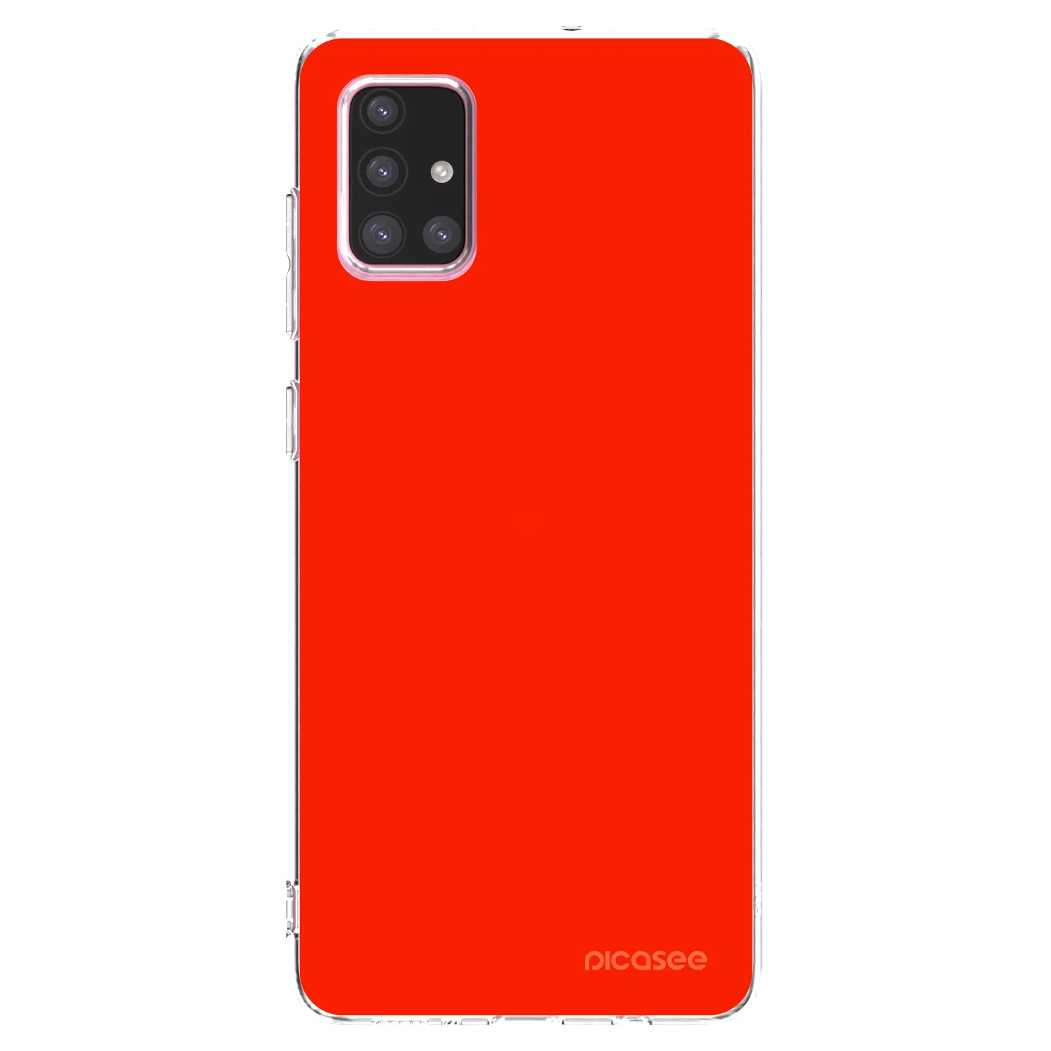 Picasee silikonový průhledný obal pro Samsung Galaxy A71 A715F - Maranello Red
