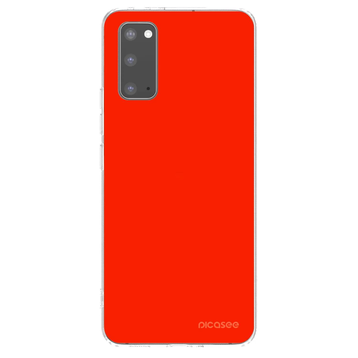 Picasee silikonový průhledný obal pro Samsung Galaxy S20 G980F - Maranello Red